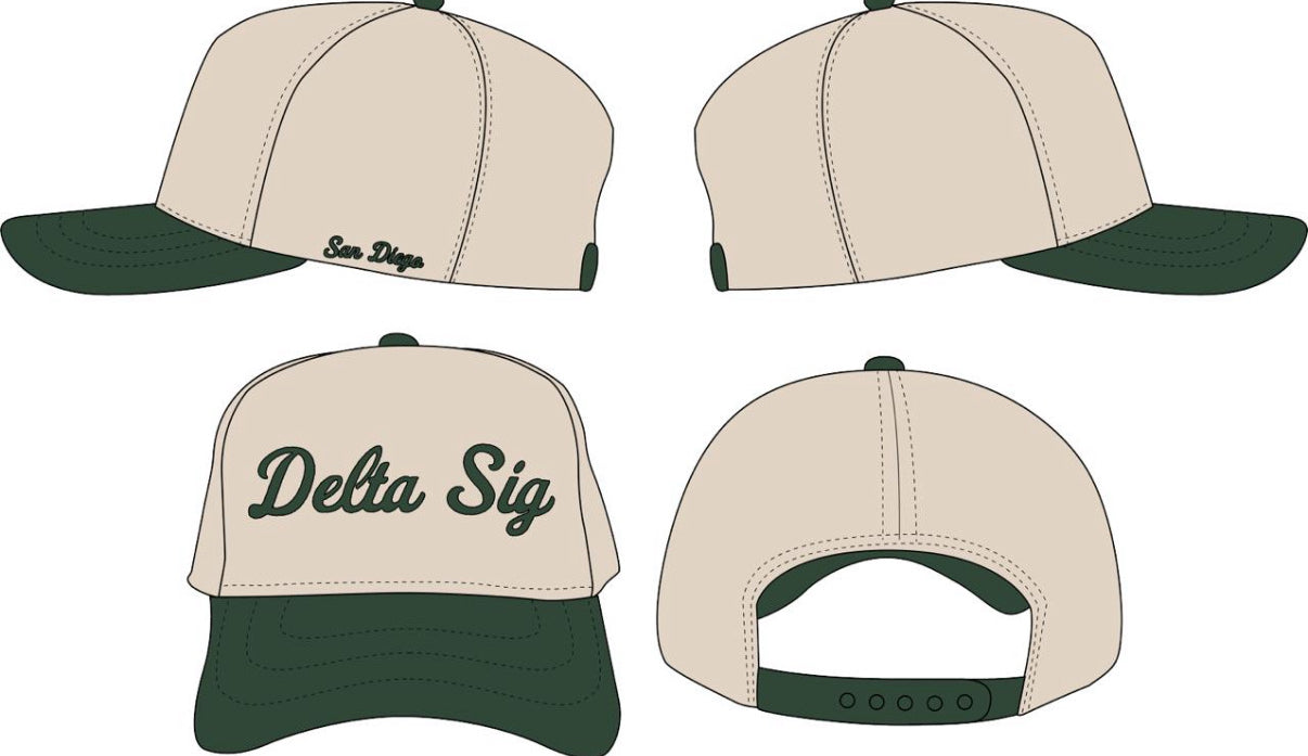 Delta Sig Hat - Embroidery