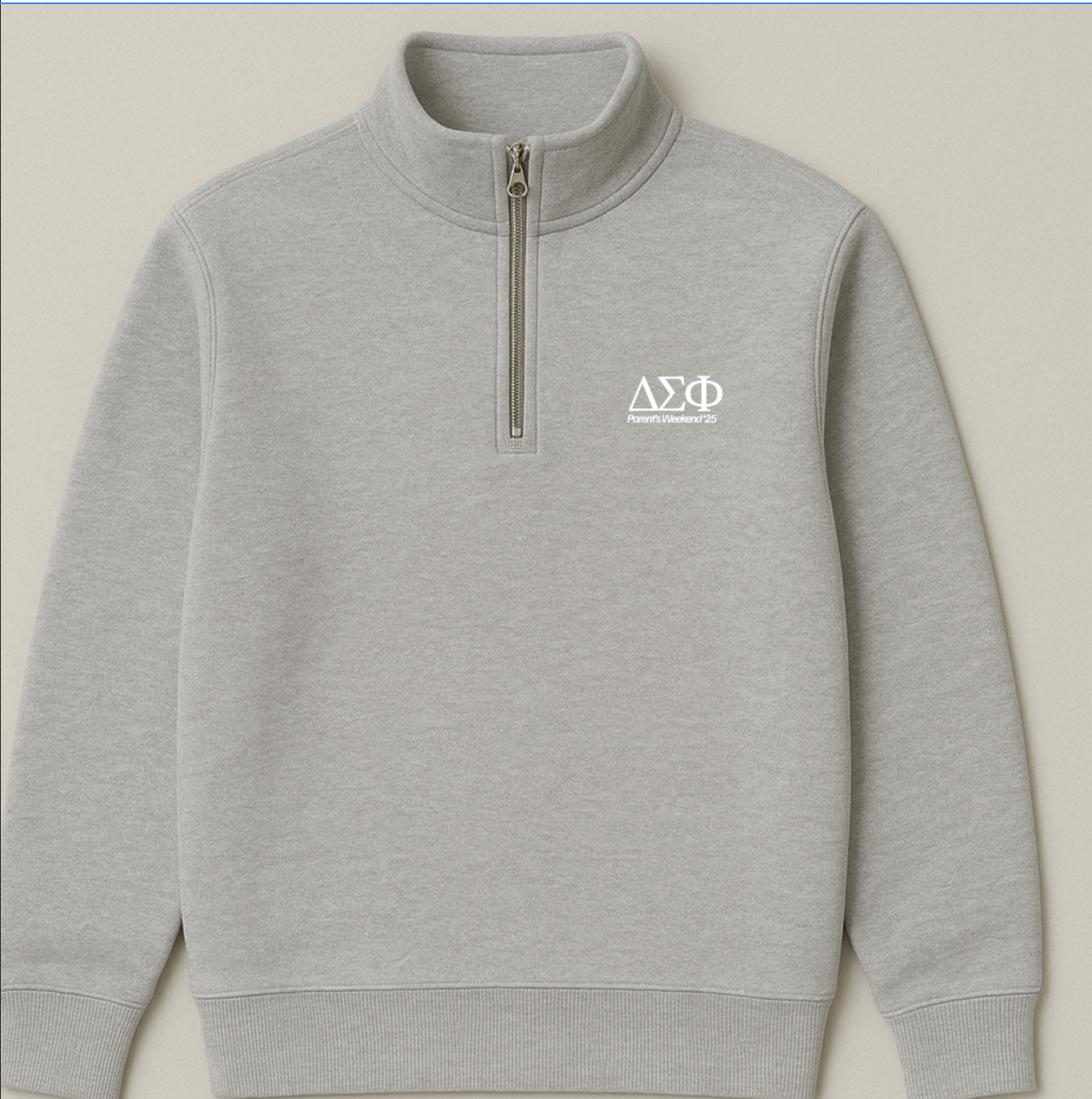 Parents Weekend Quarter Zip - Delta Sig