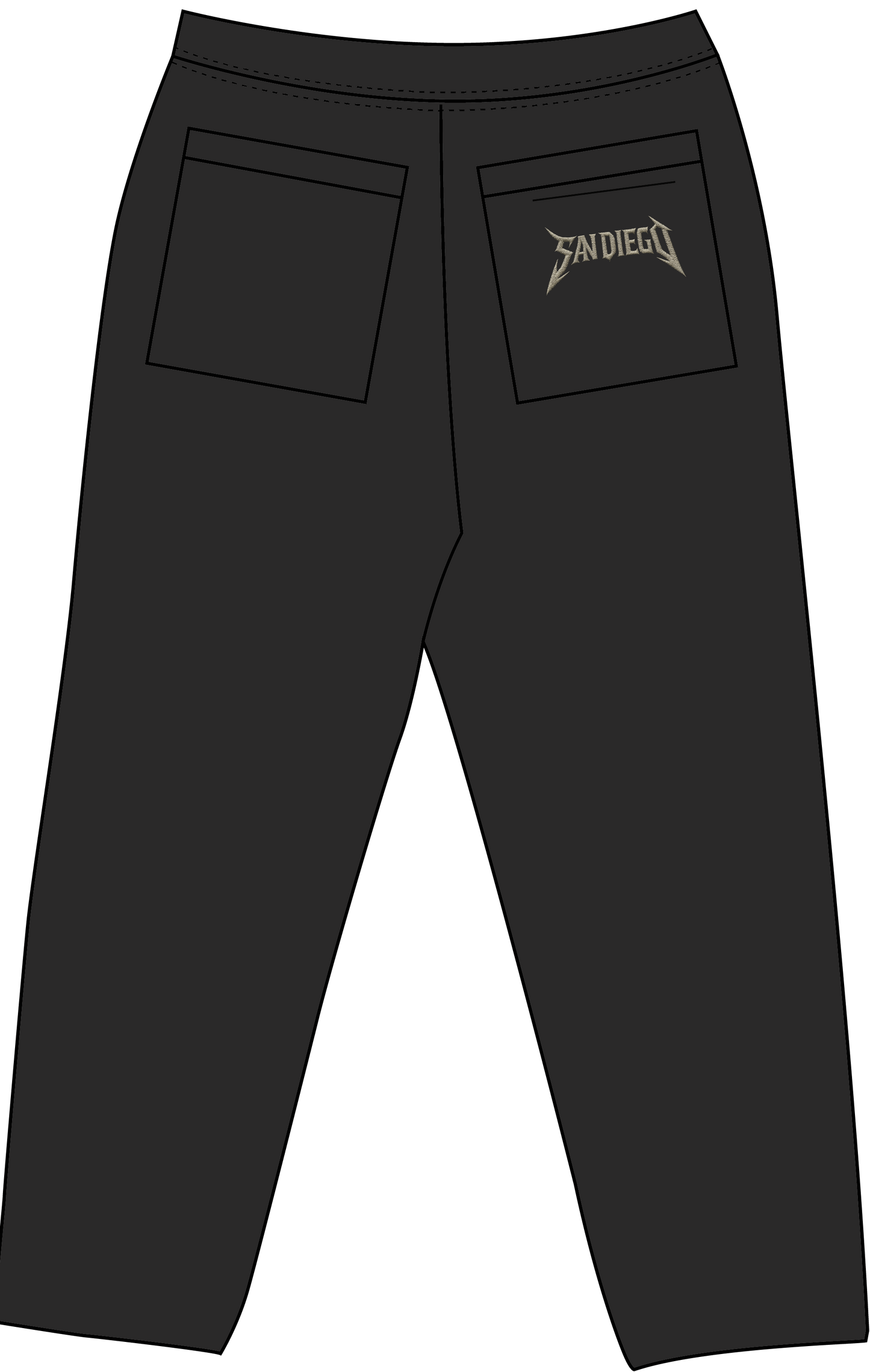 Delta Sig Black Sweats