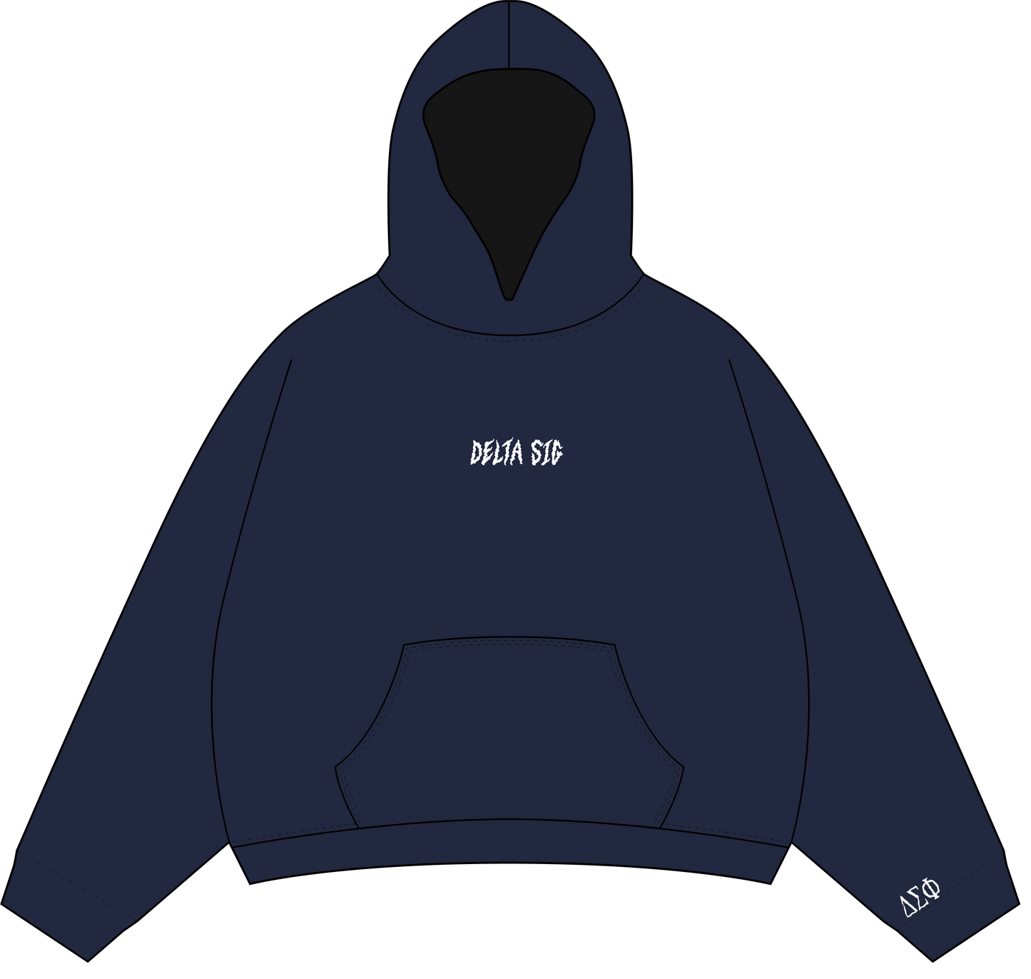 SDSU Delta Sig Hoodie - Navy